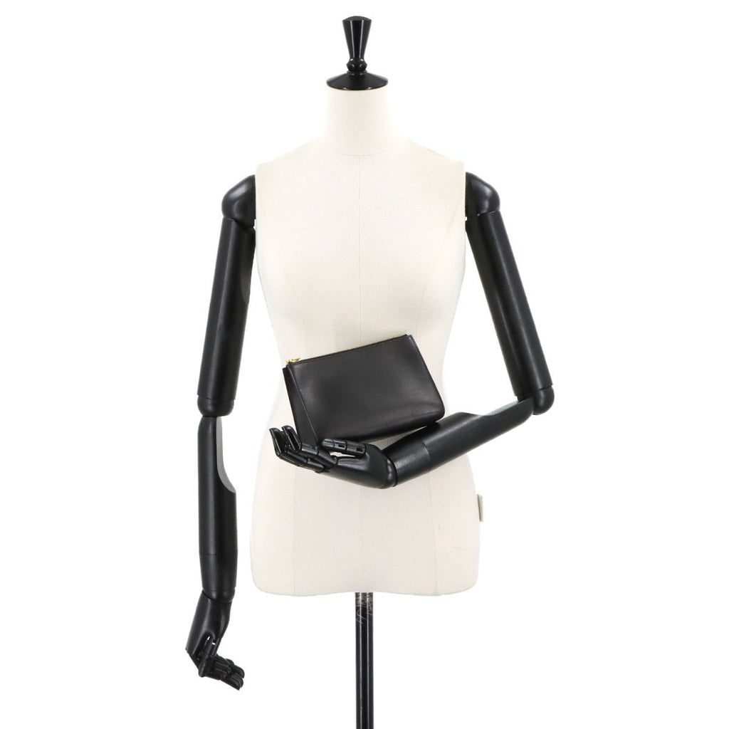 Hermes Zip and Go PM Pouch Evercolor Black Chaine D'ancre Gold — view 9