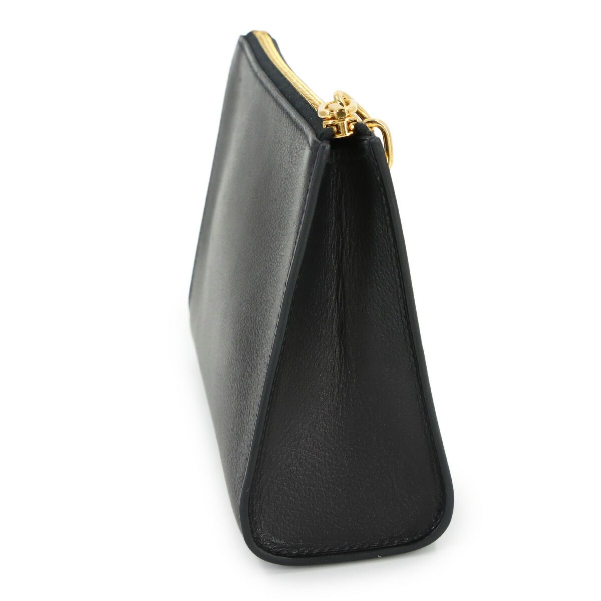 Hermes Zip and Go PM Pouch Evercolor Black Chaine D'ancre Gold — view 4