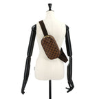 Louis Vuitton Damier Pochette Gange Personal Belt Bag Ebene — view 9