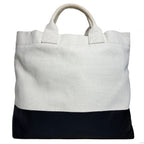 Gucci Canvas Tote with Embossed Detail Lido Ivory Black 2-Way — view 3