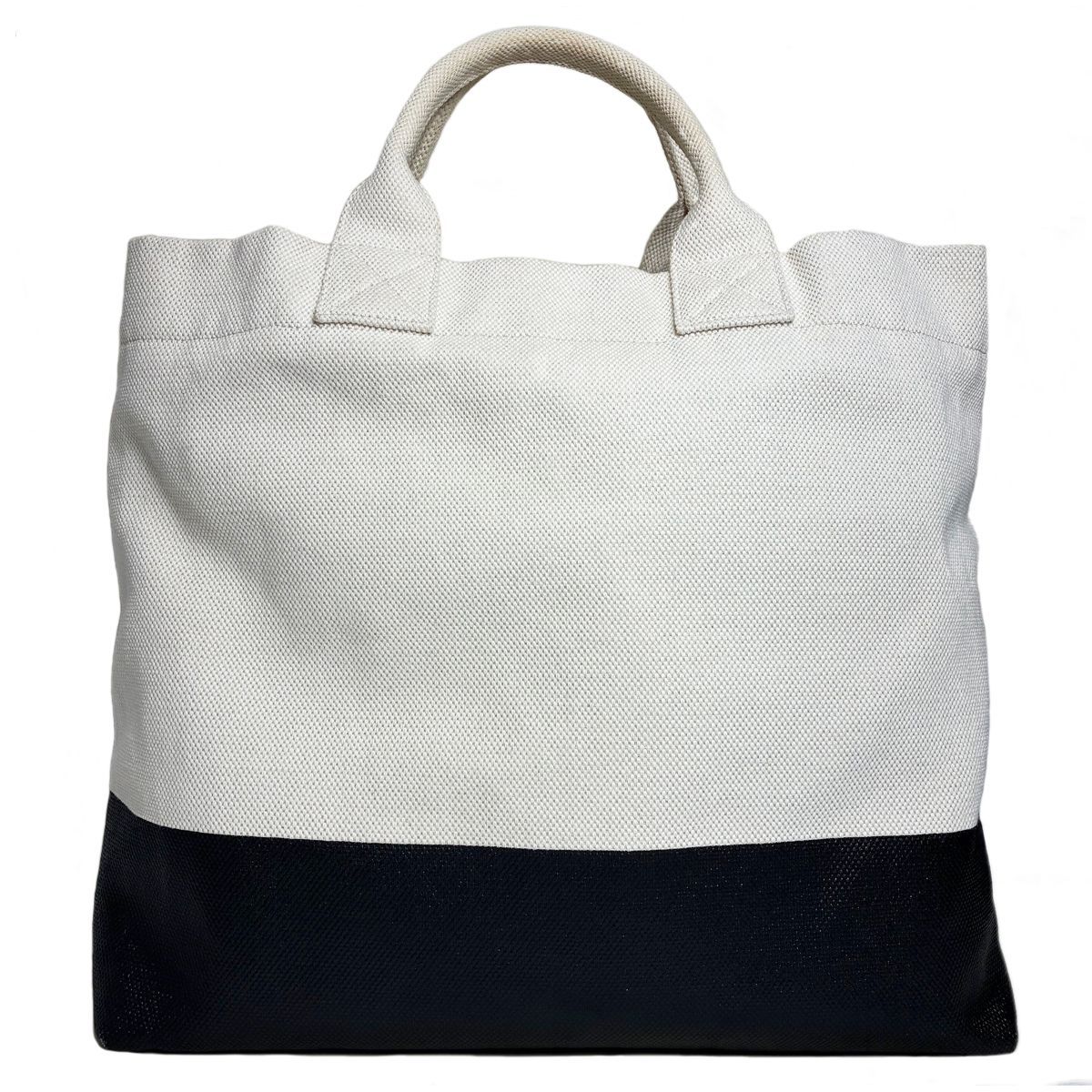 Gucci Canvas Tote with Embossed Detail Lido Ivory Black 2-Way — view 3