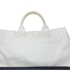 Gucci Canvas Tote with Embossed Detail Lido Ivory Black 2-Way — view 5