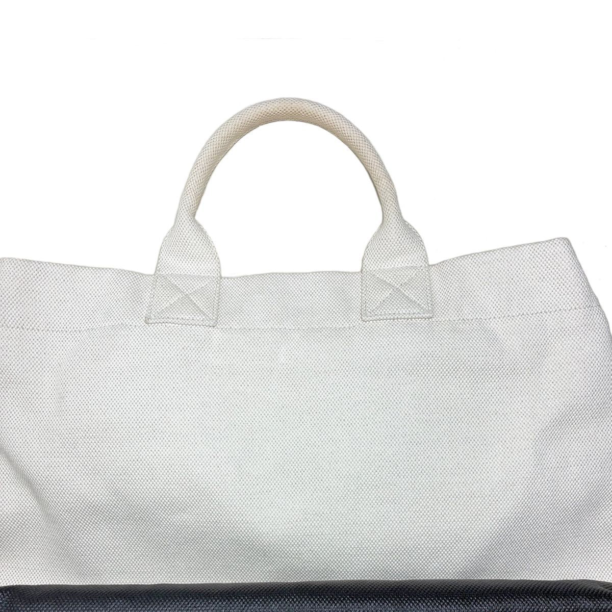 Gucci Canvas Tote with Embossed Detail Lido Ivory Black 2-Way — view 5