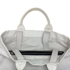 Gucci Canvas Tote with Embossed Detail Lido Ivory Black 2-Way — view 7