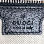 Gucci Canvas Tote with Embossed Detail Lido Ivory Black 2-Way — view 9