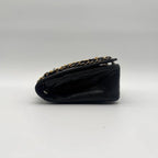 Chanel Large Shoulder Bag CC Logo Turnlock Gold Quilted Full Flap Chain Leather — view 4
