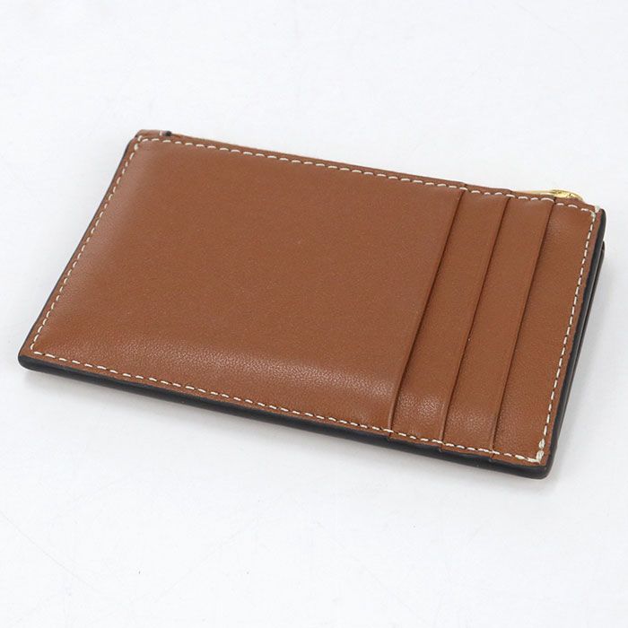 Celine Zipped Card Holder Cuill Triomphe Coin Case Calfskin — view 2