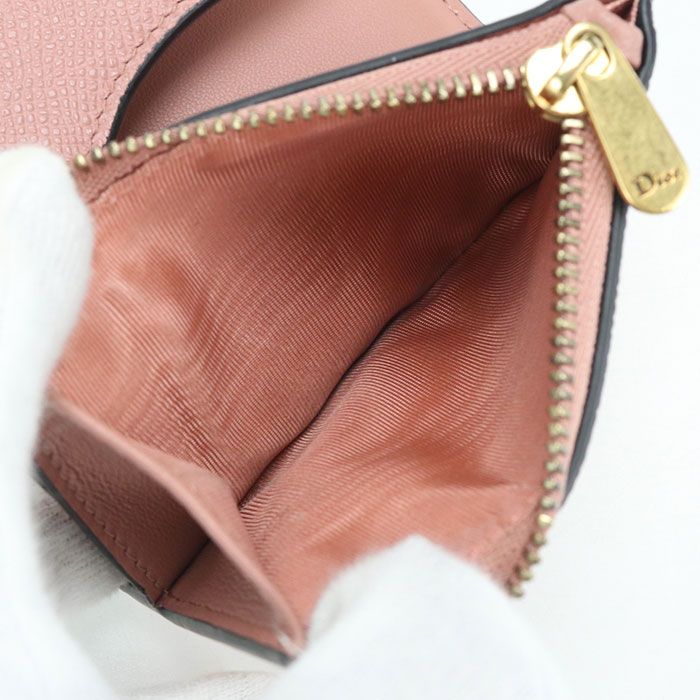 Dior Lotus Wallet Saddle Trifold Calfskin — view 5