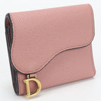 Dior Lotus Wallet Saddle Trifold Calfskin