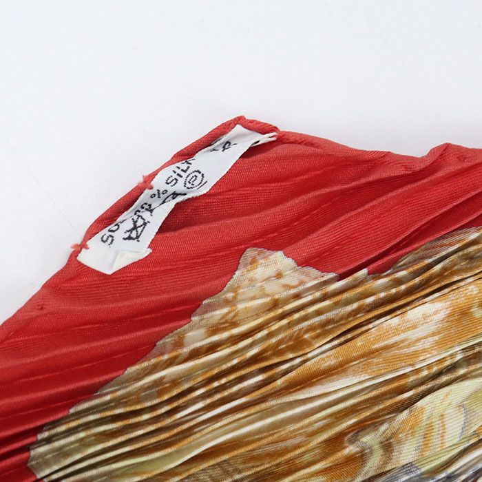 Hermes Pleats Carre Scarf Silk — view 5