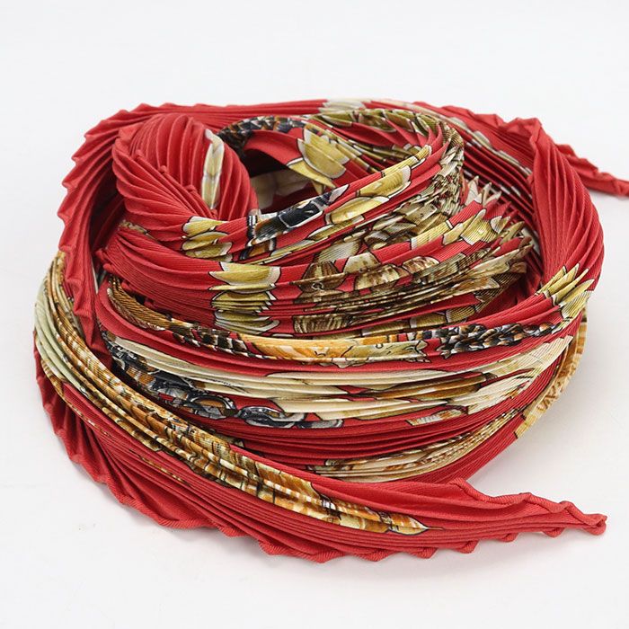 Hermes Pleats Carre Scarf Silk — view 4
