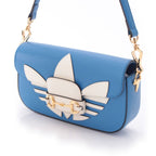 Gucci Adidas Leather Horsebit Handbag Blue — view 3