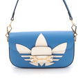 Gucci Adidas Leather Horsebit Handbag Blue