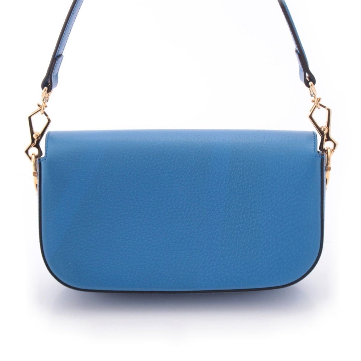 Gucci Adidas Leather Horsebit Handbag Blue — view 5