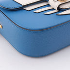 Gucci Adidas Leather Horsebit Handbag Blue — view 9