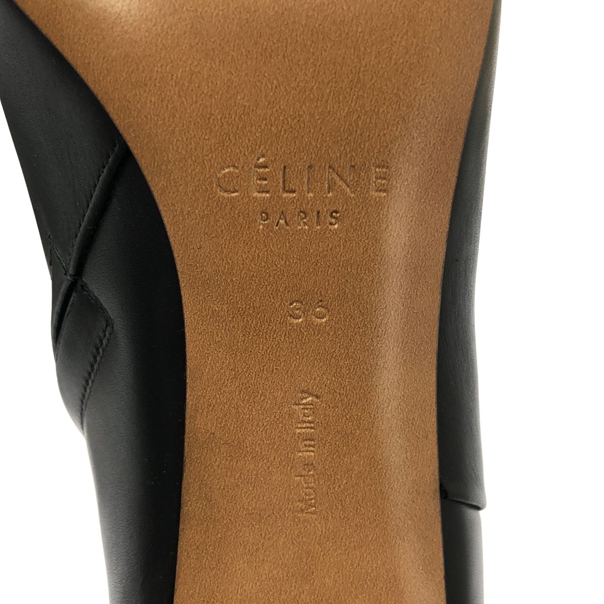 Celine Banban Metal Heels Boots 36 Black Silver — view 6