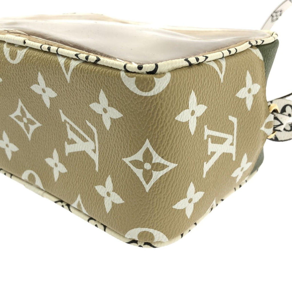 Louis Vuitton Monogram Giant Beach Pouch Shoulder Bag Khaki Beige — view 7