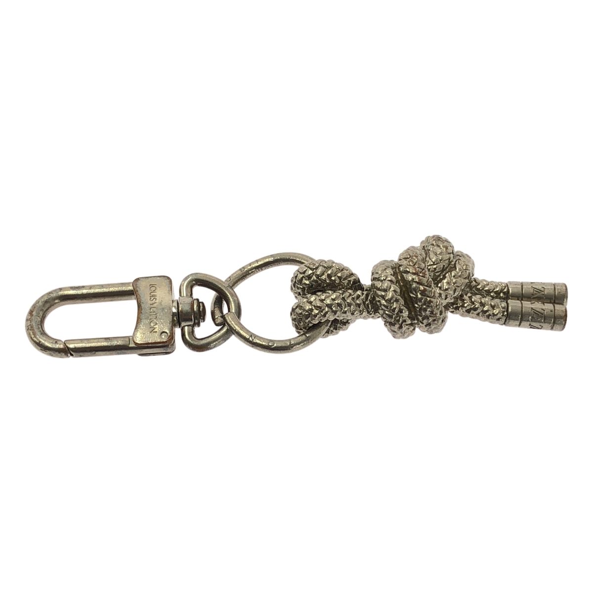 Louis Vuitton Porte Cles Knot Rope Key Ring Silver — view 3