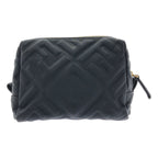 Fendi FF Zucca Embossed Nylon Pouch Black