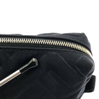 Fendi FF Zucca Embossed Nylon Pouch Black — view 9