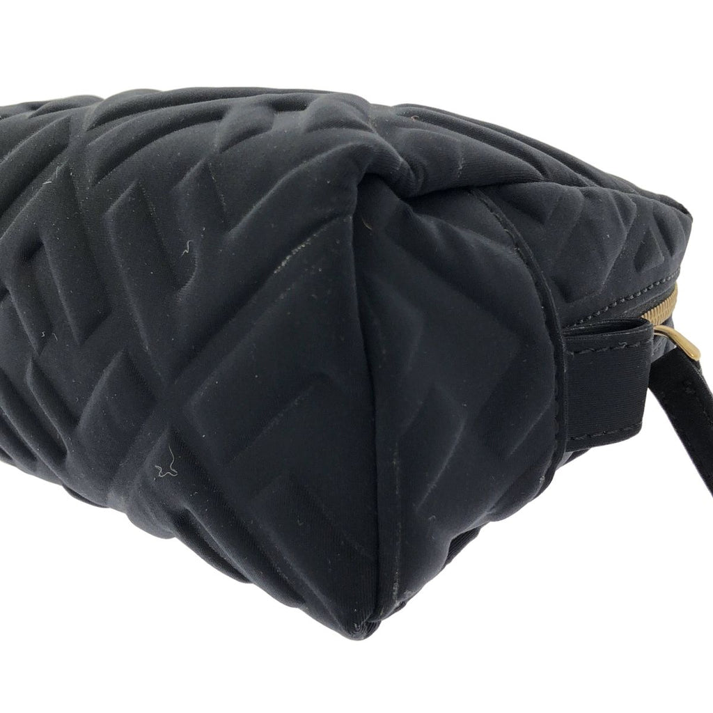 Fendi FF Zucca Embossed Nylon Pouch Black — view 7