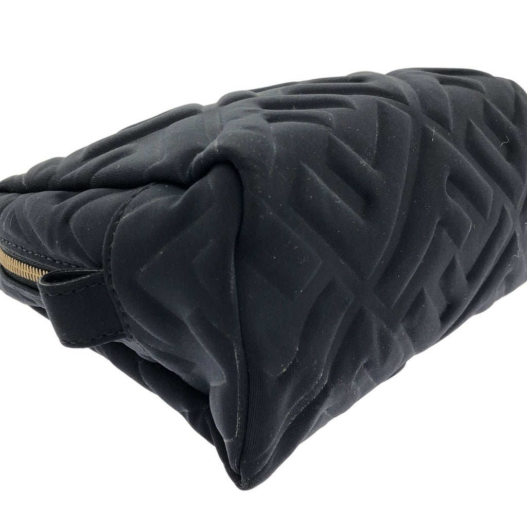 Fendi FF Zucca Embossed Nylon Pouch Black — view 6