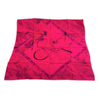 Hermes les Artisans D'hermes Carre 90 Silk Scarf Pink — view 2