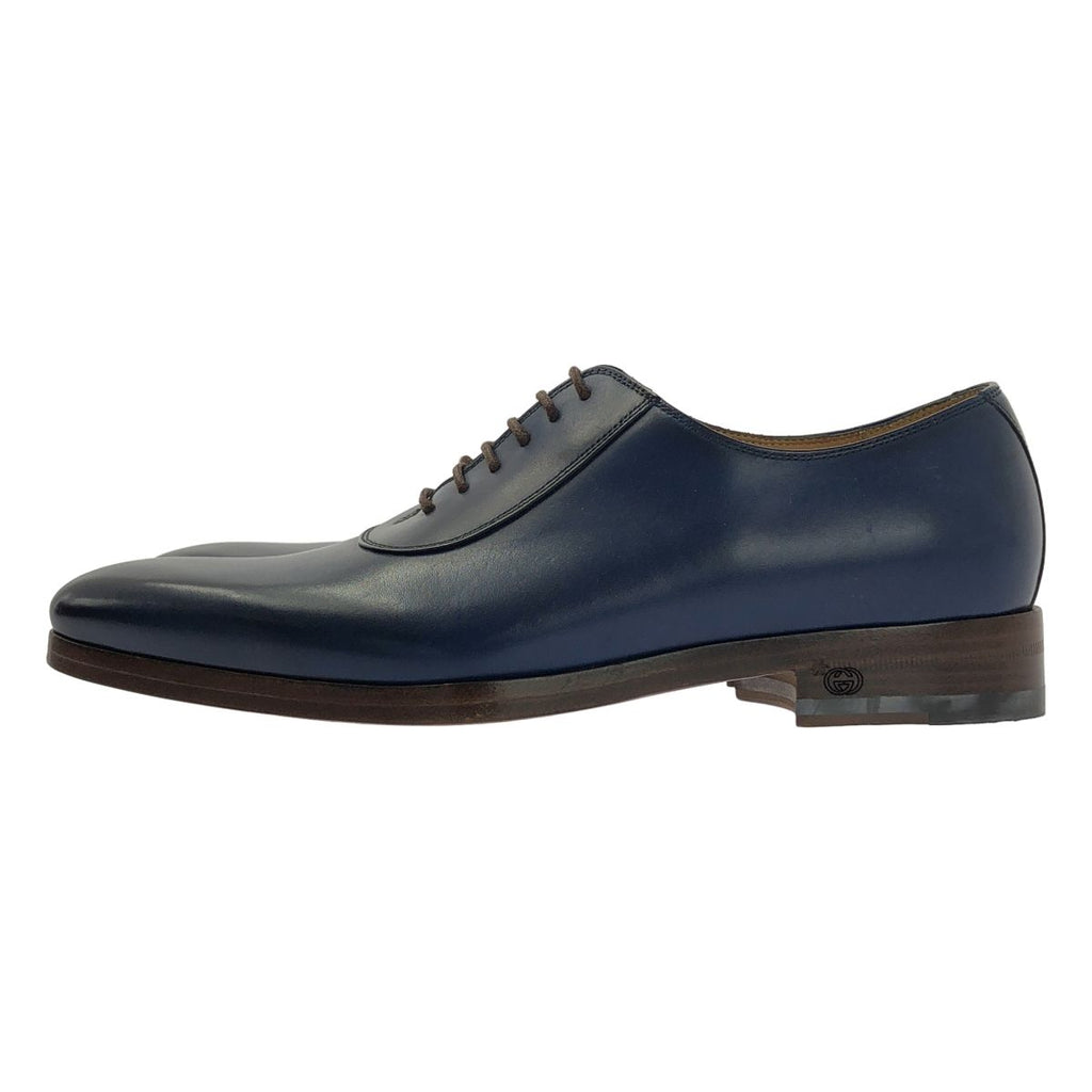 Gucci Round Toe Lace Up Shoes 4.5 Navy — view 2
