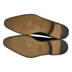 Gucci Round Toe Lace Up Shoes 4.5 Navy — view 5