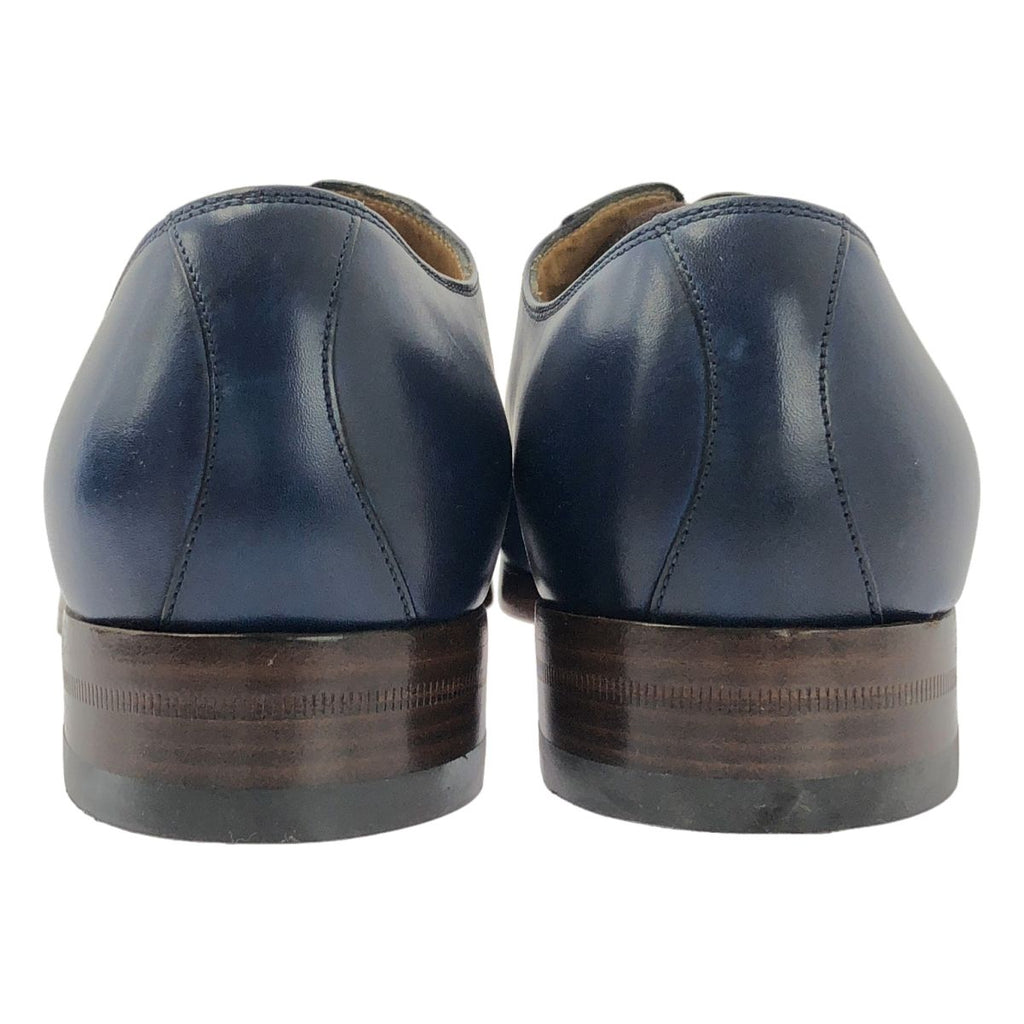 Gucci Round Toe Lace Up Shoes 4.5 Navy — view 3
