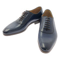 Gucci Round Toe Lace Up Shoes 4.5 Navy