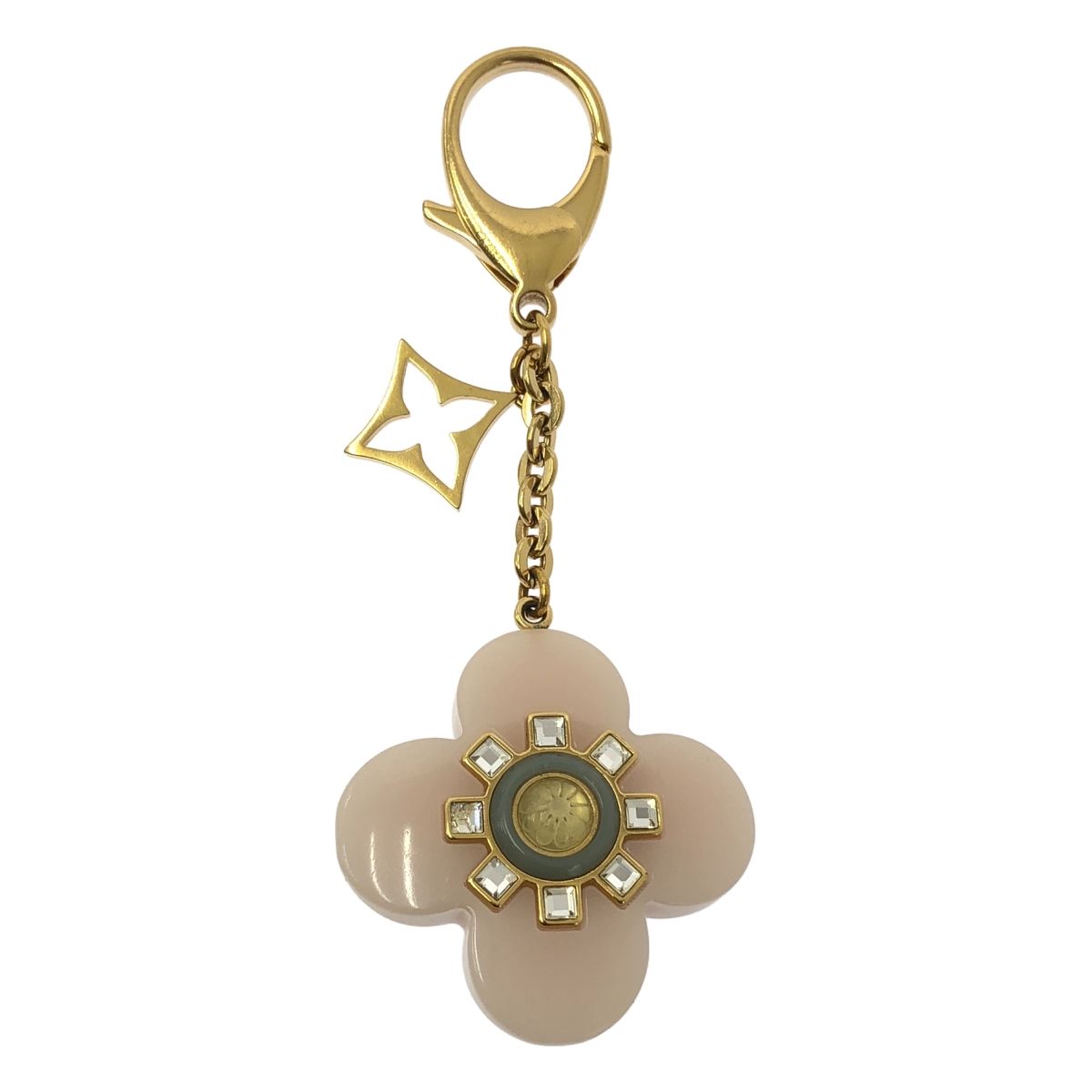 Louis Vuitton Porte Cles Full L'etoile Charm Key Ring Pink Gold — view 4