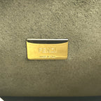 Fendi Micro Peekaboo 2-Way Shoulder Leather Logo Handbag Yellow — view 6