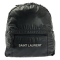 Saint Laurent Nuxx Nylon Backpack Logo Print Day Black