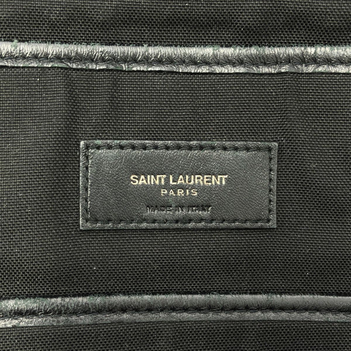 Saint Laurent Nuxx Nylon Backpack Logo Print Day Black — view 4
