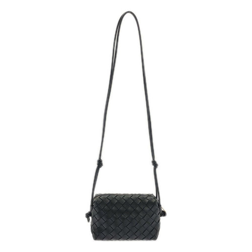 Bottega Veneta Intrecciato Mini Loop Camera Cross Black Crossbody