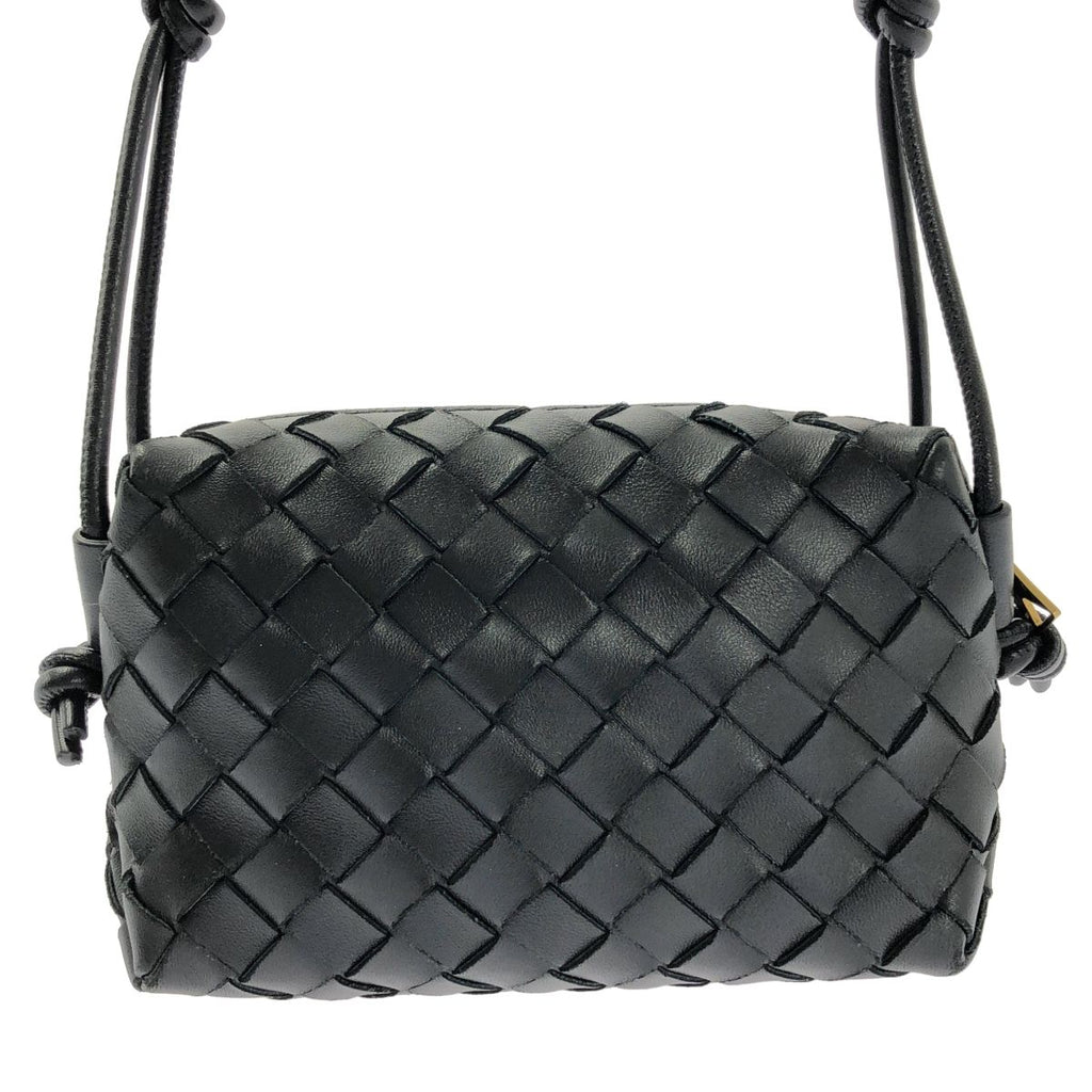 Bottega Veneta Intrecciato Mini Loop Camera Cross Black Crossbody — view 3