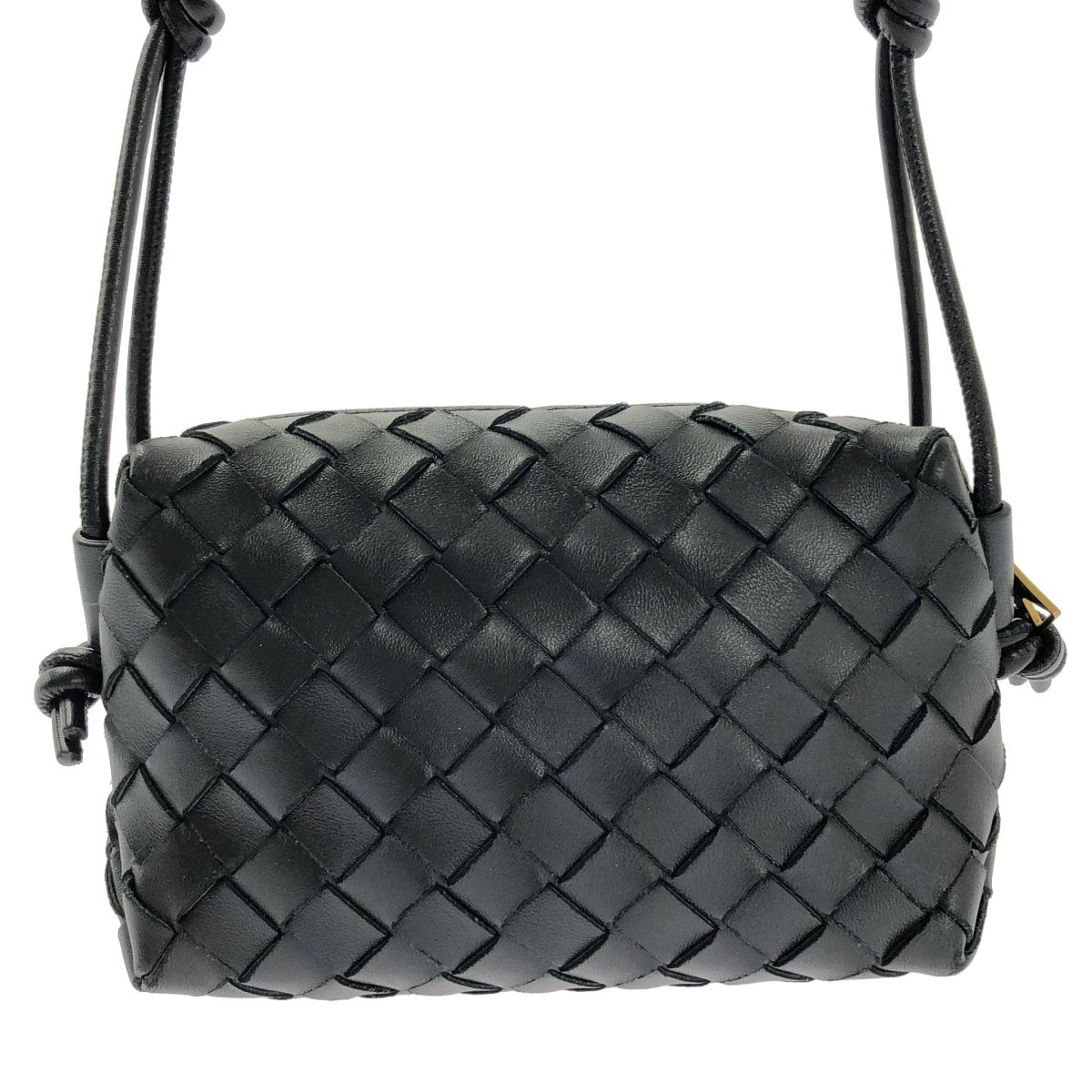 Bottega Veneta Intrecciato Mini Loop Camera Cross Black Crossbody — view 3