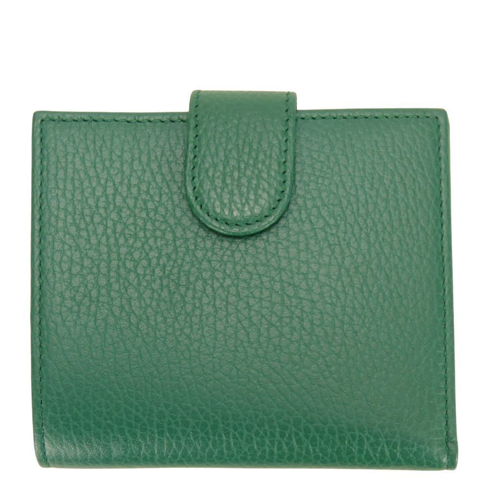 Gucci Bifold Wallet Interlocking Leather Green Everyday Use — view 2