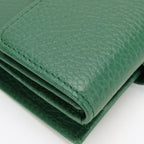 Gucci Bifold Wallet Interlocking Leather Green Everyday Use — view 5