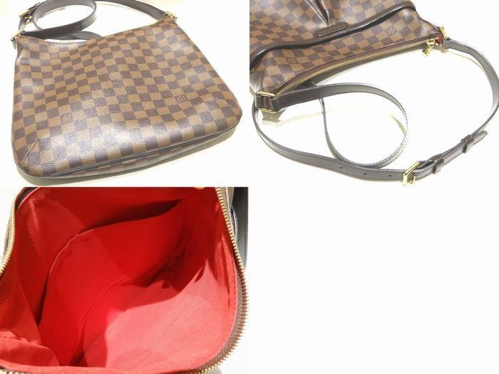 Louis Vuitton Shoulder Bag Blue Msbeli PM Damier Ebene Brown 8C — view 2