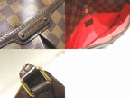 Louis Vuitton Shoulder Bag Blue Msbeli PM Damier Ebene Brown 8C — view 4