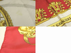 Hermes Carre 90 Scarf les Cavaliers D'or Yellow Golden Knight Silk 100% Red — view 4