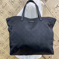 Gucci GG Nylon Tote Black Simple Business
