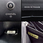 Chanel Shoulder Bag Brilliant Quilted Chain Wallet Black Patent Leather Silver — view 6