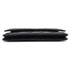 Chanel Shoulder Bag Quilted Classic Chain Wallet Black Bordeaux Lambskin — view 4