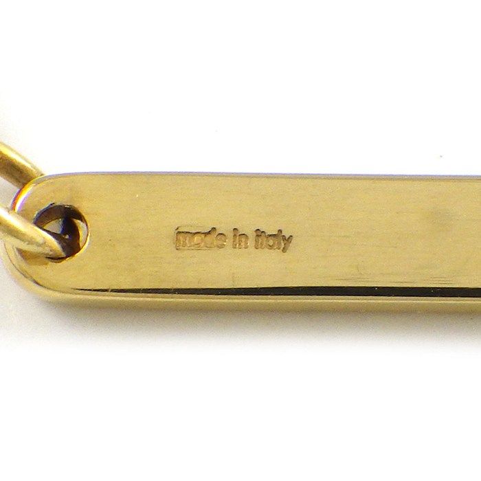 Gucci Lariat Necklace Logo Plate Venetian Chain 18k Yellow Gold — view 5