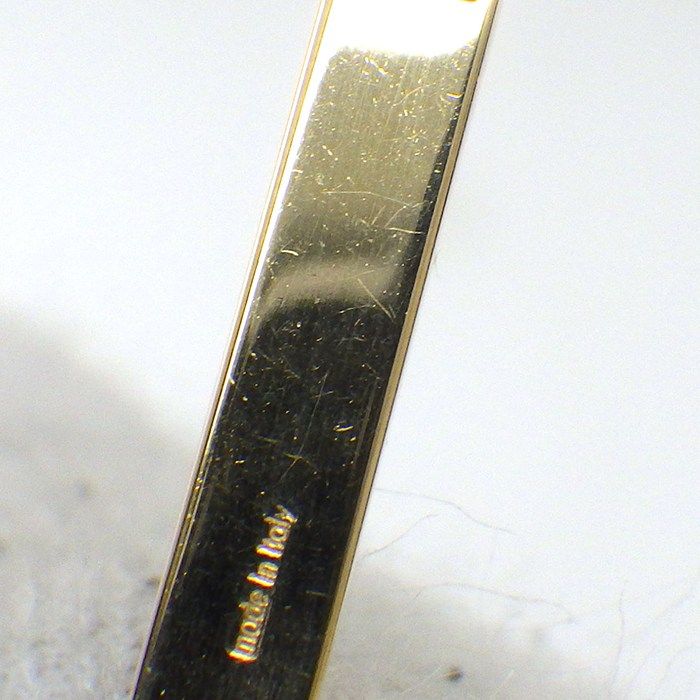 Gucci Lariat Necklace Logo Plate Venetian Chain 18k Yellow Gold — view 6