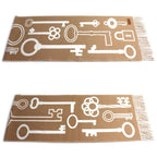 Hermes Kazak Keys Collection Scarf Camel Yvoir — view 2