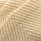 Louis Vuitton Scarf Shawl Fringe Knit Wool Cashmere Blend White Sweater — view 8